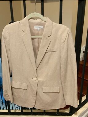 INTERMIX Sparkle Blazer in Soft Pink